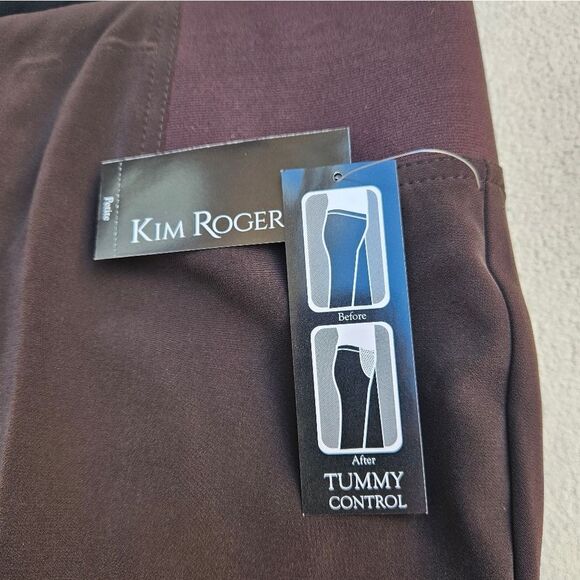 Kim Rogers Tummy Control Brown Dress Pants Size 14 - Picture 6 of 10